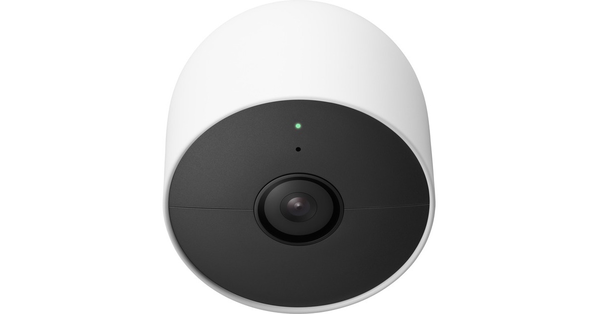 GoogleNest Cam beveiligingscamera  (Wit, 2 stuks)