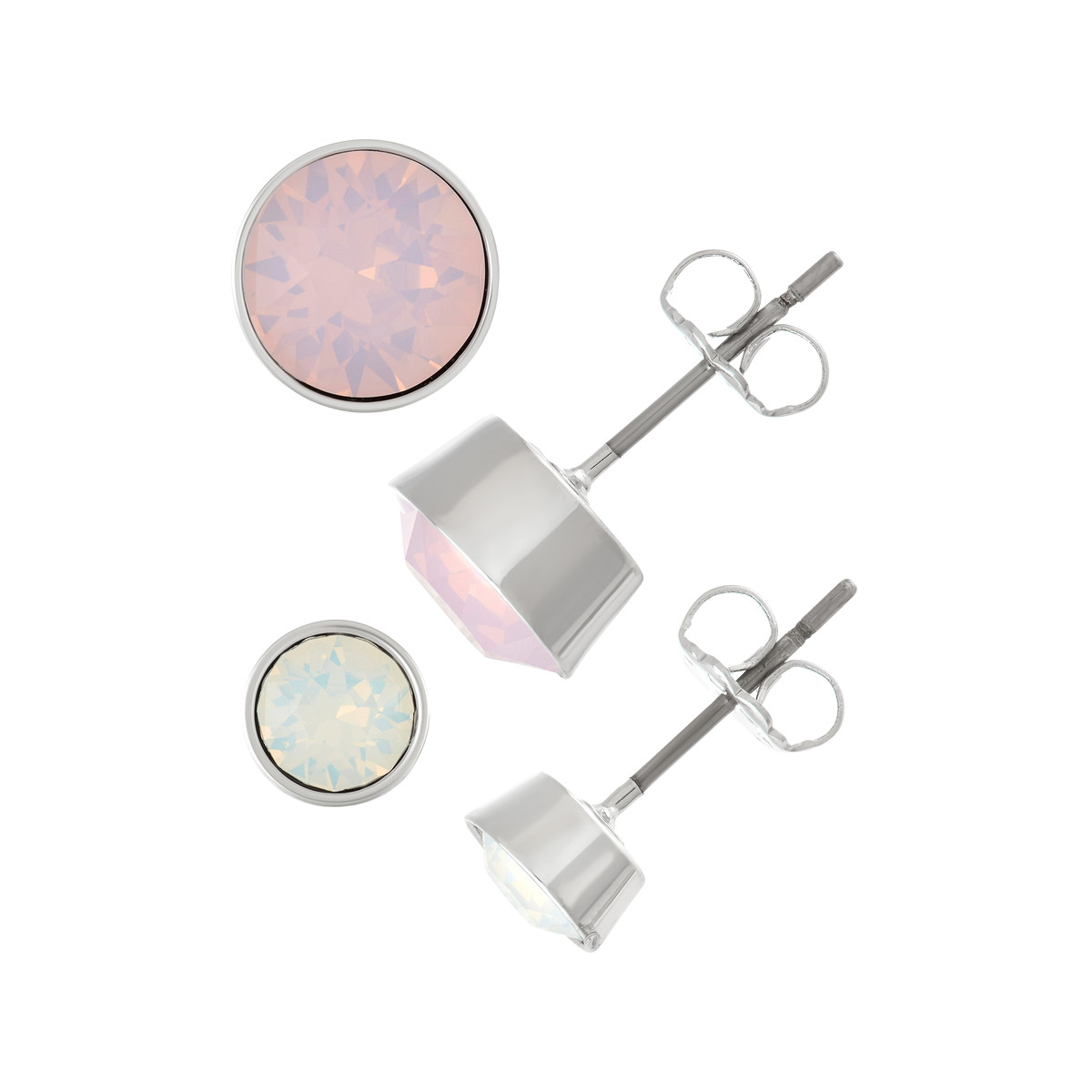 Lot boucles d'oreilles fantaisie cristal