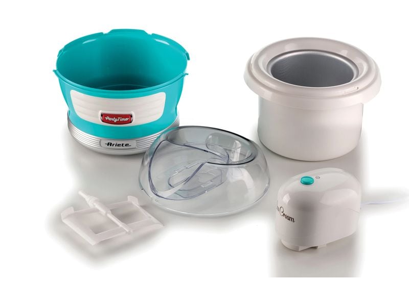 Ariete Glacemaschine Party Time ARI-643-BL 1.5 l, Blau/Weis Eiskrem-Maschine