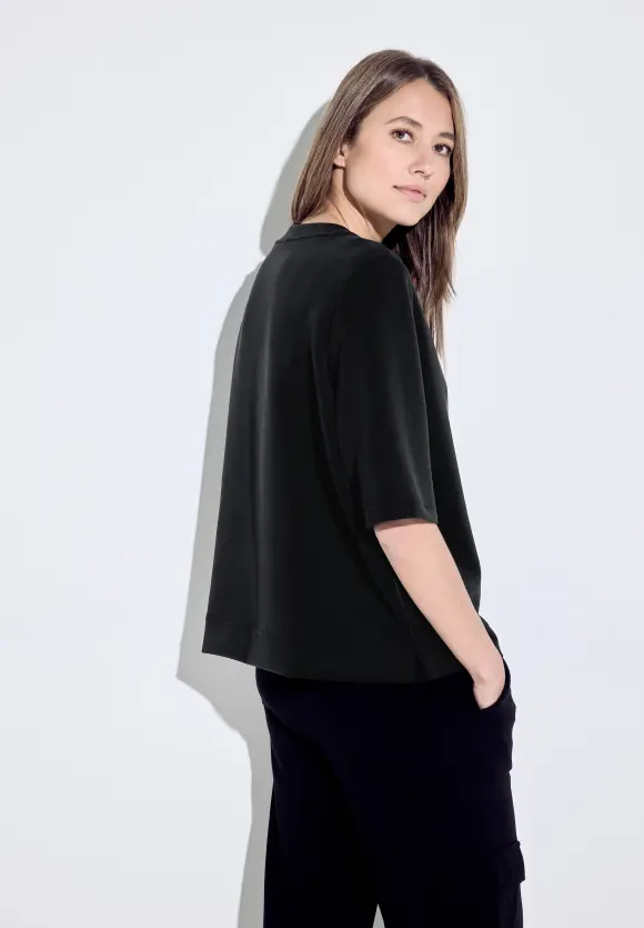 Kurzarm Sweatshirt - Black
