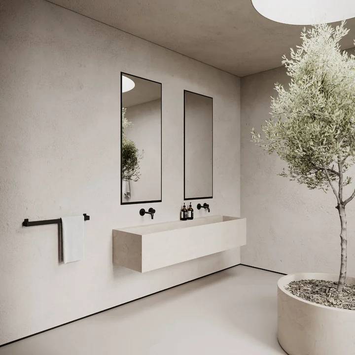 Nichba Design - Wandspiegel large, 145 x 60 cm, schwarz