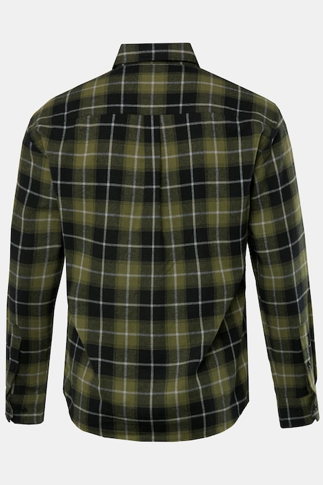 JP 1880 Karo-Flanellhemd, Kentkragen, Modern Fit, bis 8 XL