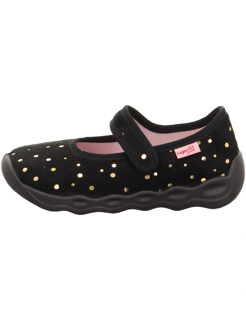 Klett-Spangenhausschuhe BUBBLE in schwarz/gold