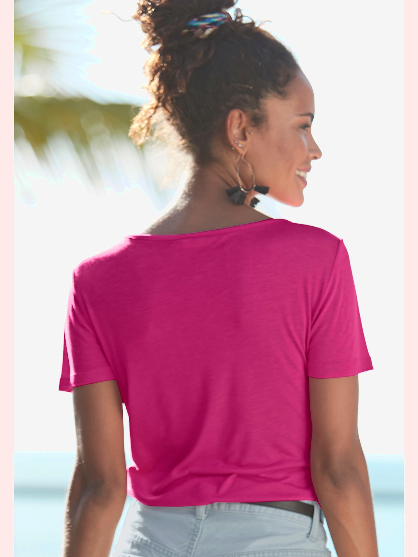 T-shirt à manches courtes encolure ronde