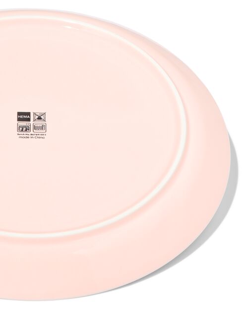 petite assiette Ø21cm - new bone rose - vaisselle dépareillée