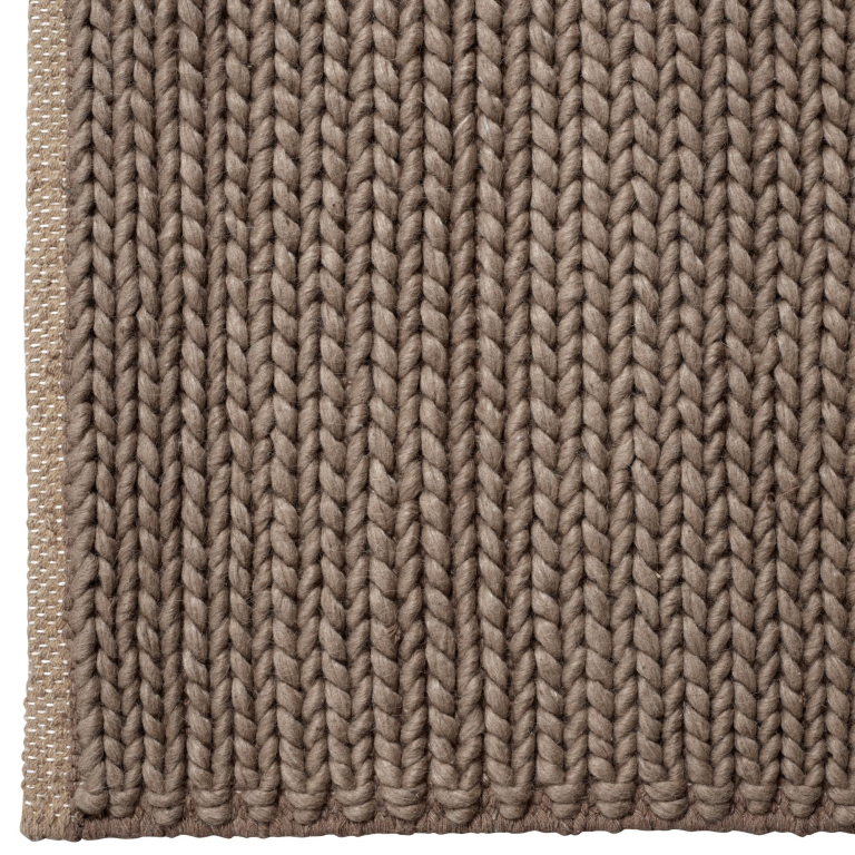 Bolia Braid vloerkleed 300x300 warm grijs