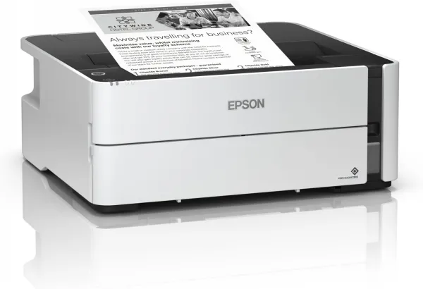 Epson EcoTank M1170 - Printer - S/H - Duplex - blækprinter - kan genopfyldes - A4/Legal - 1200 x 2400 dpi - op til 20 spm - kapacitet: 250 ark - USB 2.0, Gigabit LAN, Wi-Fi(n) - hvid