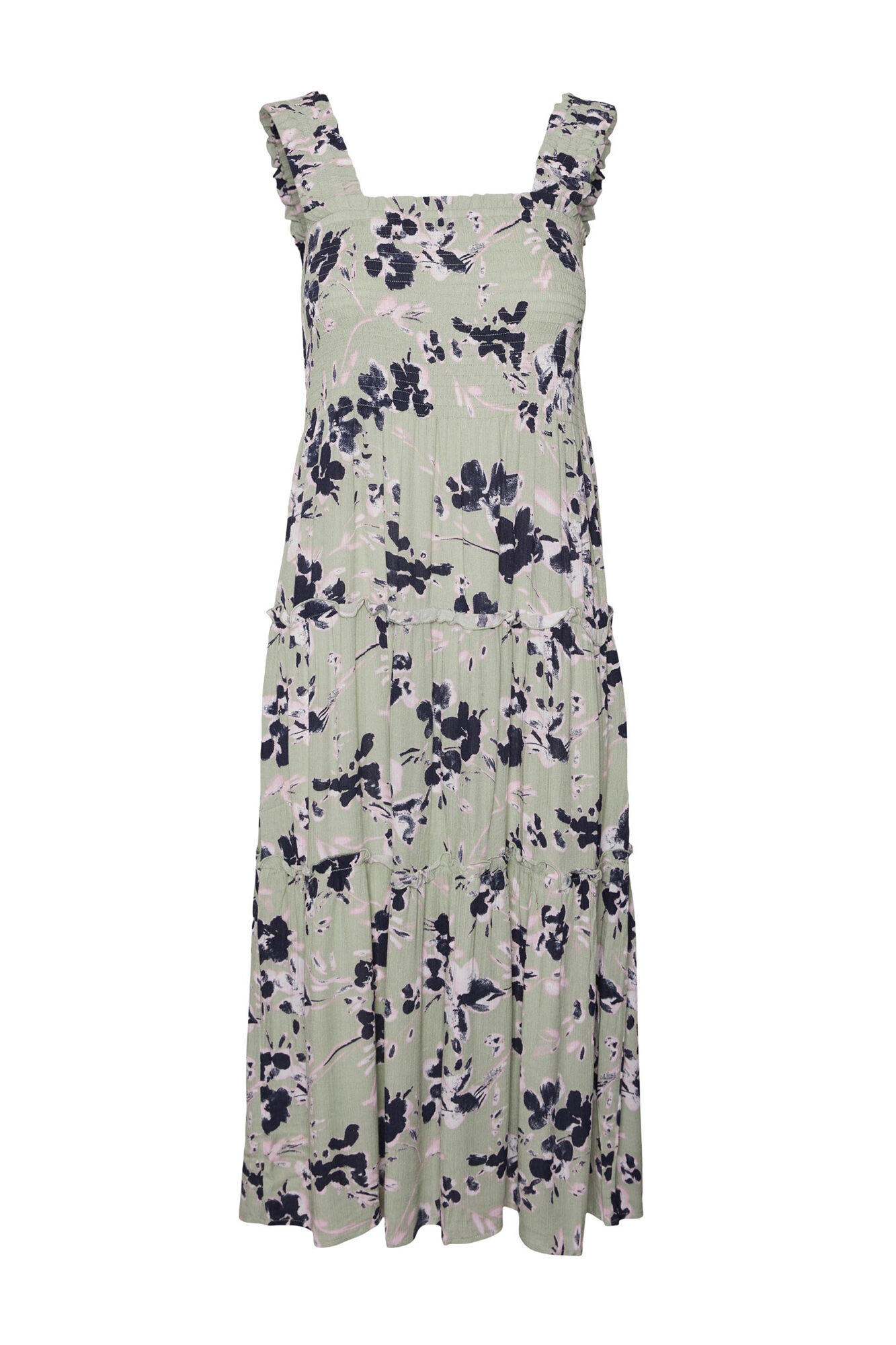 Vestido elástico e estiloso - Verde