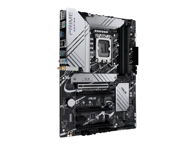 ASUS Prime Z790-P WIFI - Bundkort - ATX - LGA1700 sokkel - Z790 Chipset - USB-C 3.2 Gen 2x2, USB 3.2 Gen 1, USB 3.2 Gen 2, USB-C Gen2 - 2.5 Gigabit LAN, Wi-Fi 6, Bluetooth - onboard grafik (CPU påkrævet) - HD Audio (8-kanaler)