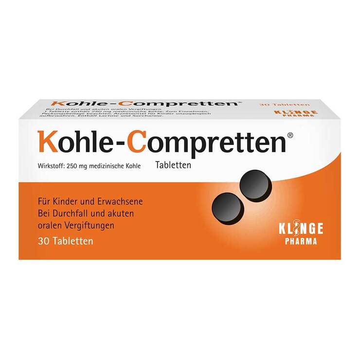Kohle-Compretten Tabletten, 30 St