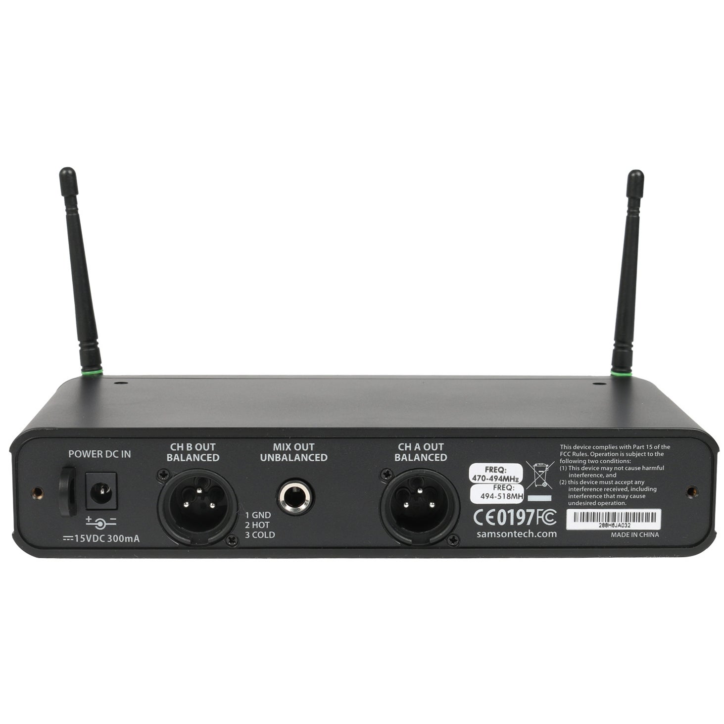 Samson Concert 288 Dual Handheld draadloos (H: 470-518 Mhz)