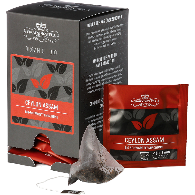 Crowning's Tee Ceylon Assam Premium Bio, 2 g, 15 Stück