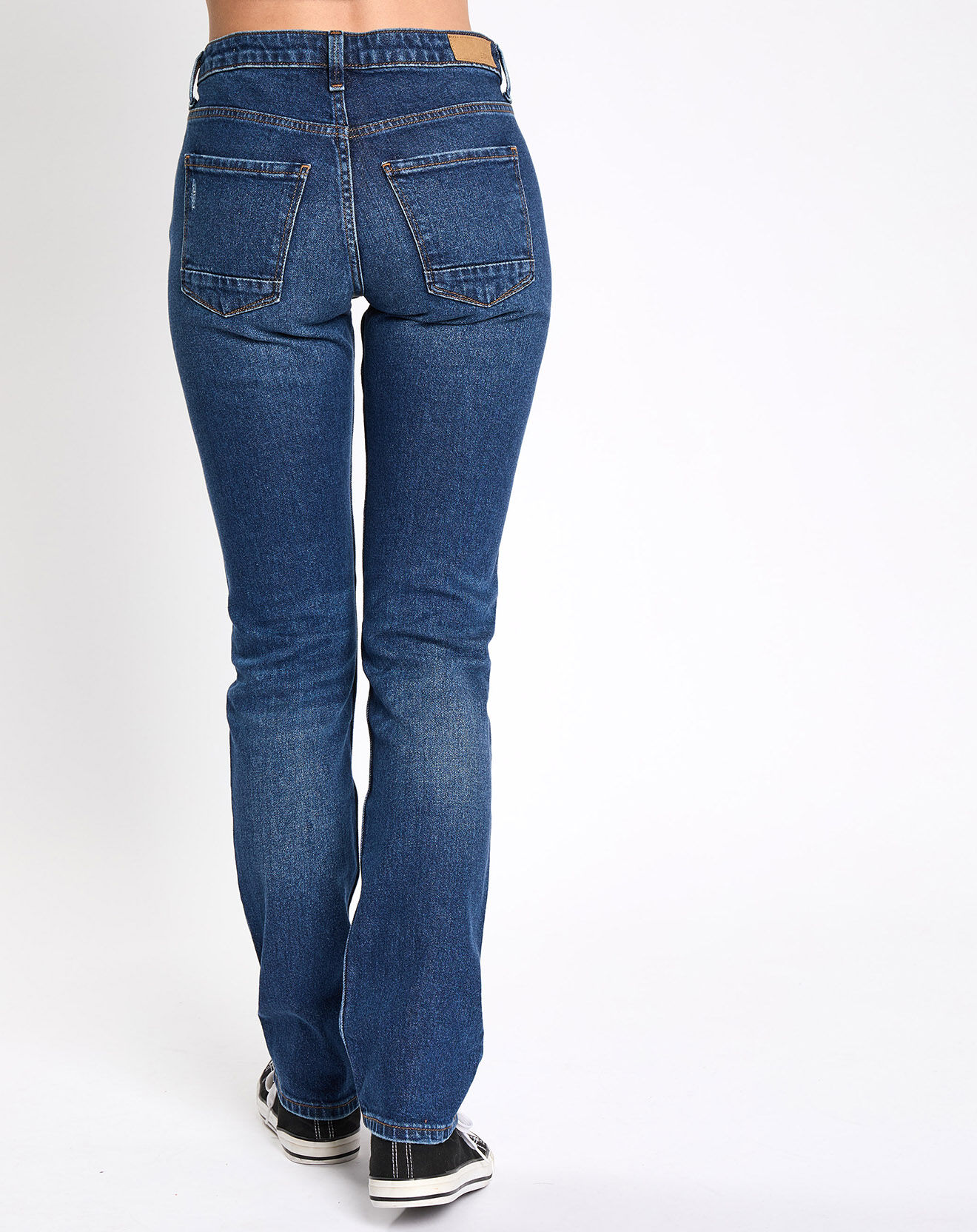 Esprit Jean droit bleu foncé