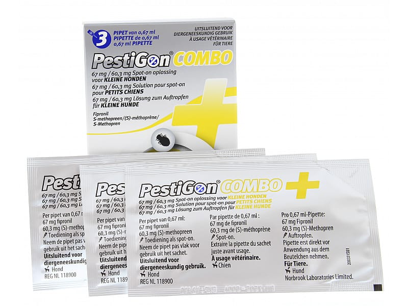 Pestigon Combo Kleine Hond 3 pipetten