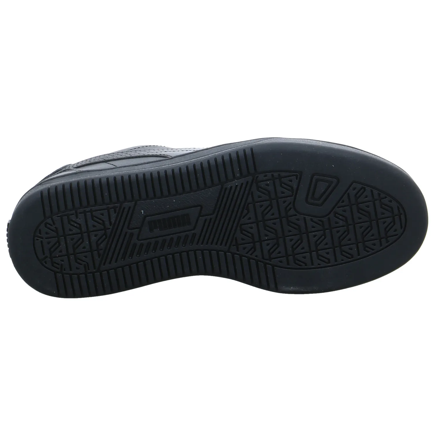 PUMA Kinder Sportschuh Schwarz Lederimitat