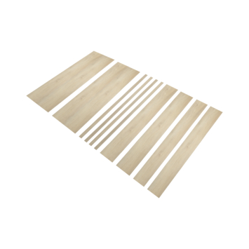 Firststep traprenovatieset pvc-treden smokey eiken, 4 stuks