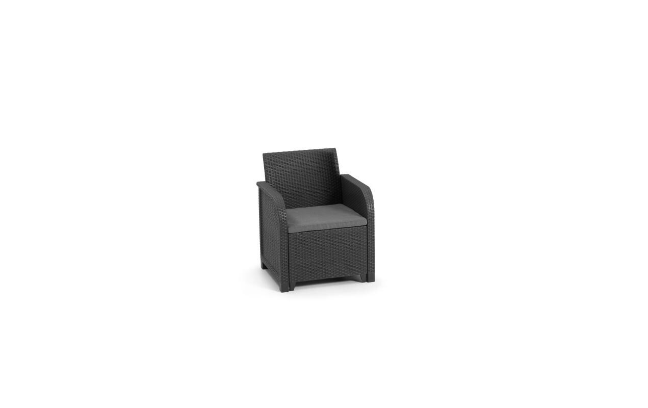 Rosalie Set, 2 Sessel + 1 Sofa, inkl. Kissen, Graphite<br>Lounge-Set