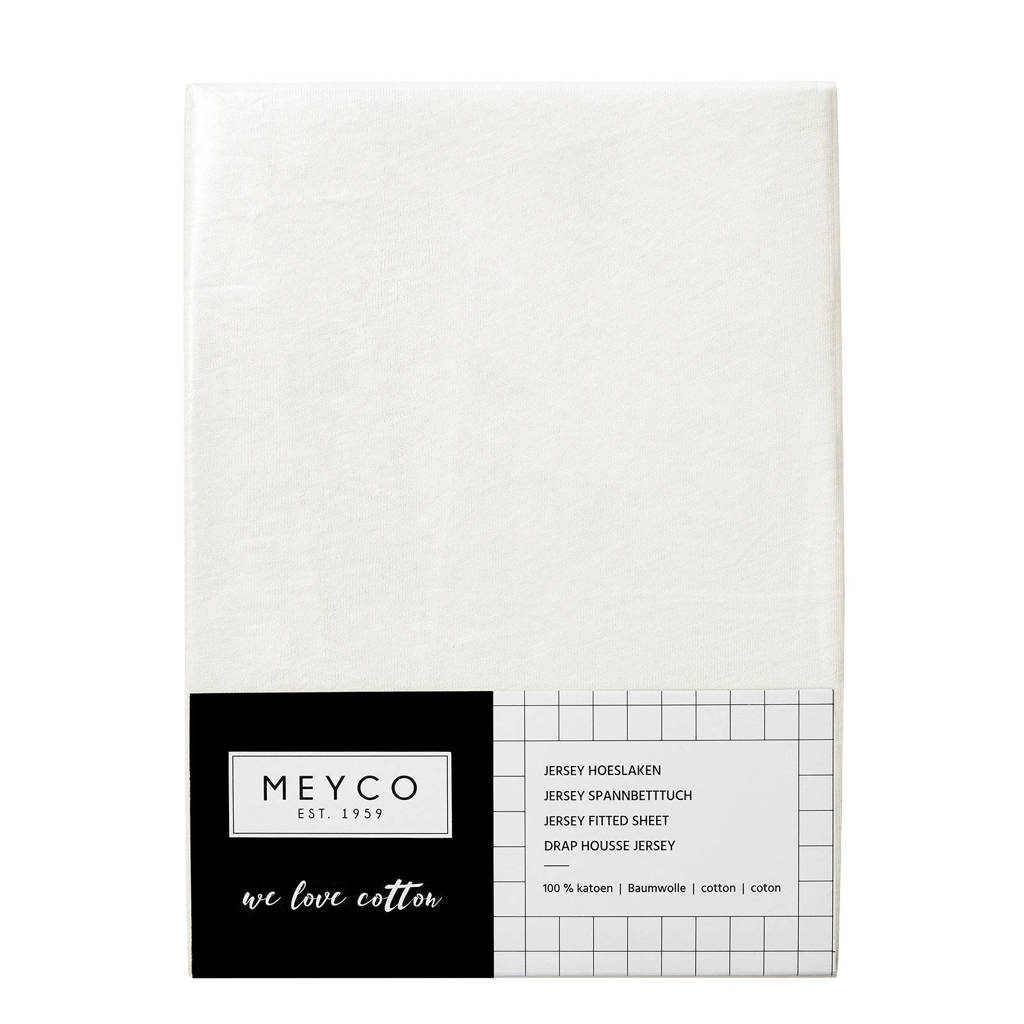 katoenen jersey hoeslaken wieg 40x80/90 cm offwhite