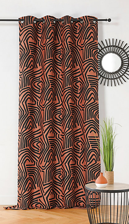 Rideau Nairobi terraco Linder l.145 x H.260 cm