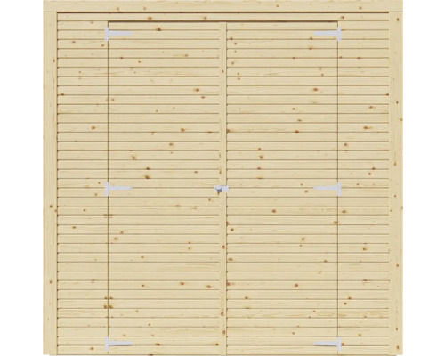 Bertilo Cubico 1 Fineline Rhombus profiel tuinhuis, 207 x 110 cm, naturel