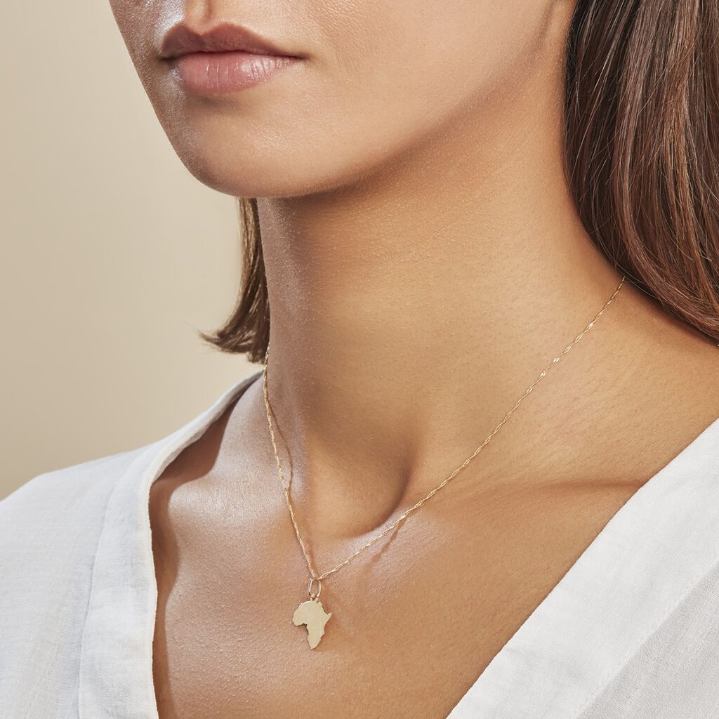 Pendentif Gaietana Afrique Or Jaune