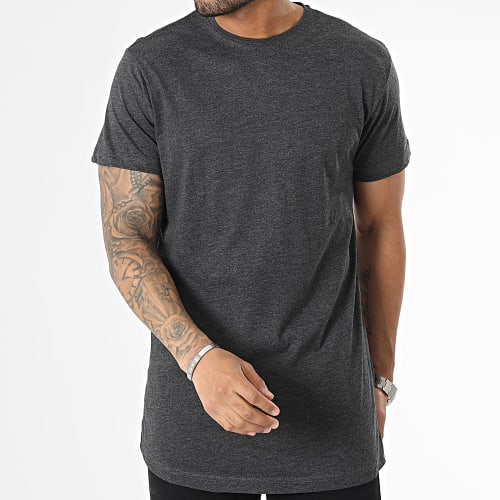 Tee Shirt Oversize TB638 Gris Anthracite Chiné