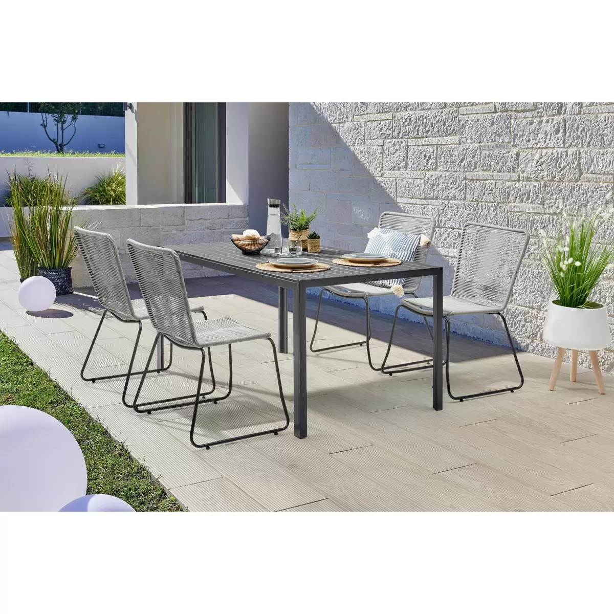 Beldano Gartenstuhl Trendy Grau