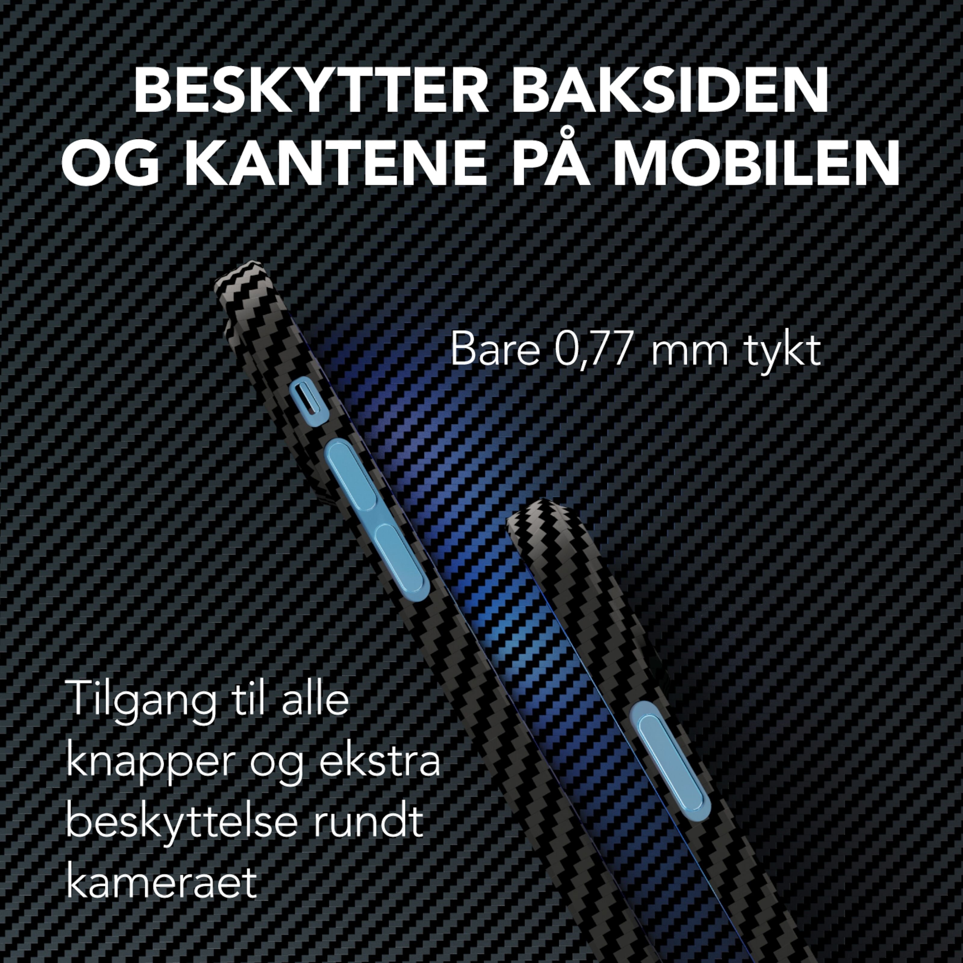 Linocell Premium Kevlar Robust deksel for iPhone 13 Mini Svart