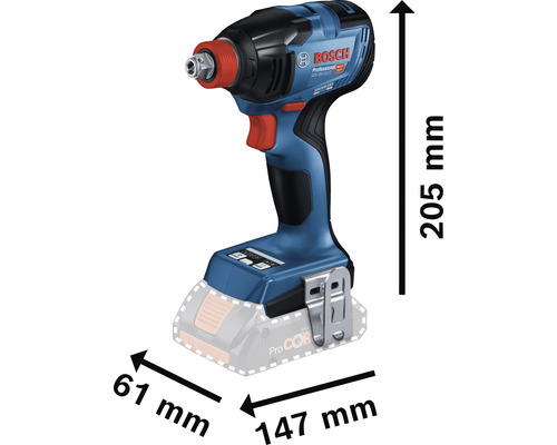 Bosch Professional GDX 18V-210 C accu slagschroevendraaier, zonder accu en lader