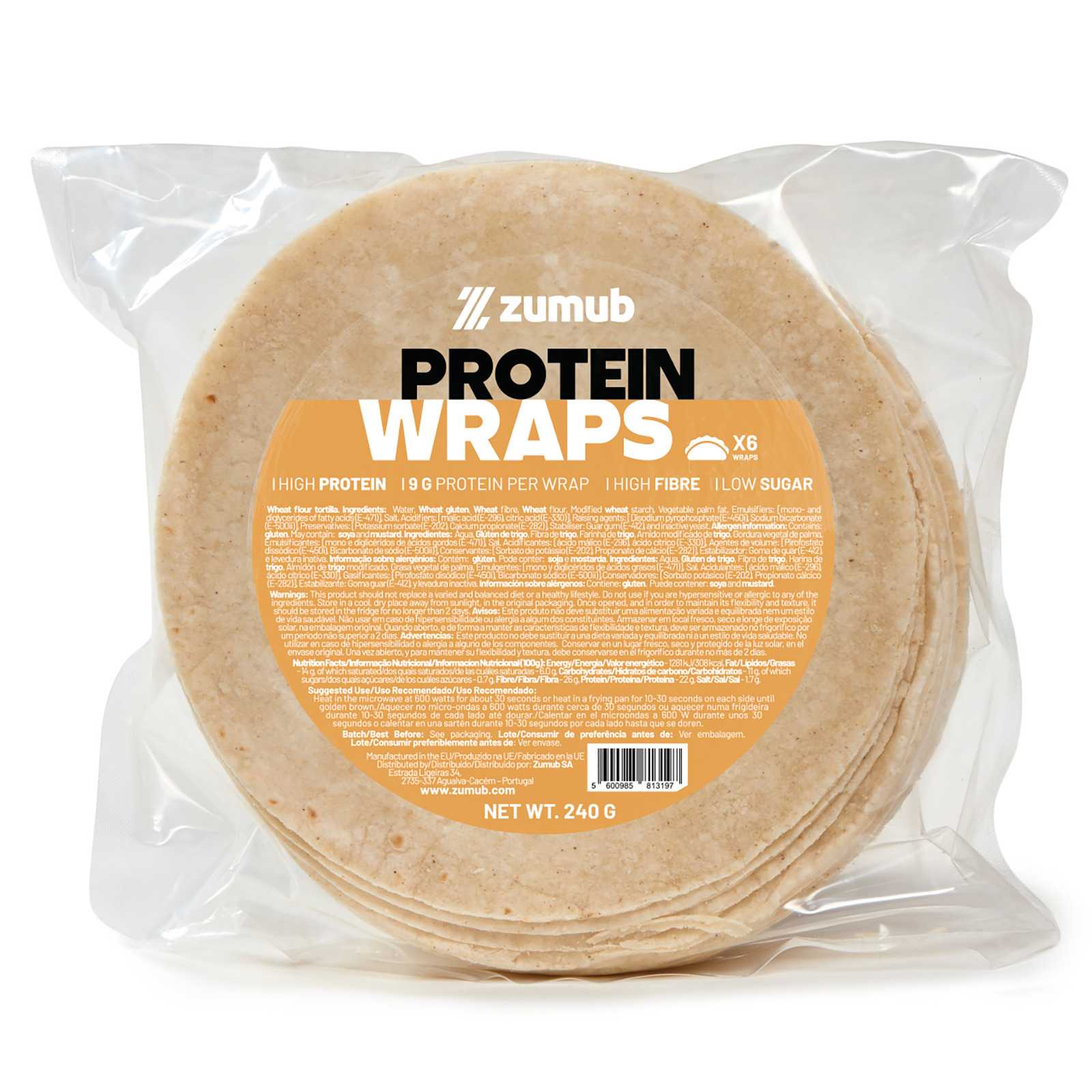 Zumba Wraps de Proteína - 6 unidades (240 g)