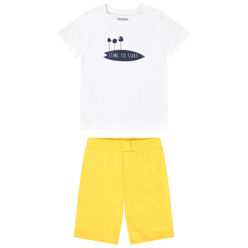 Ensemble de plage t-shirt + short pour garçon
