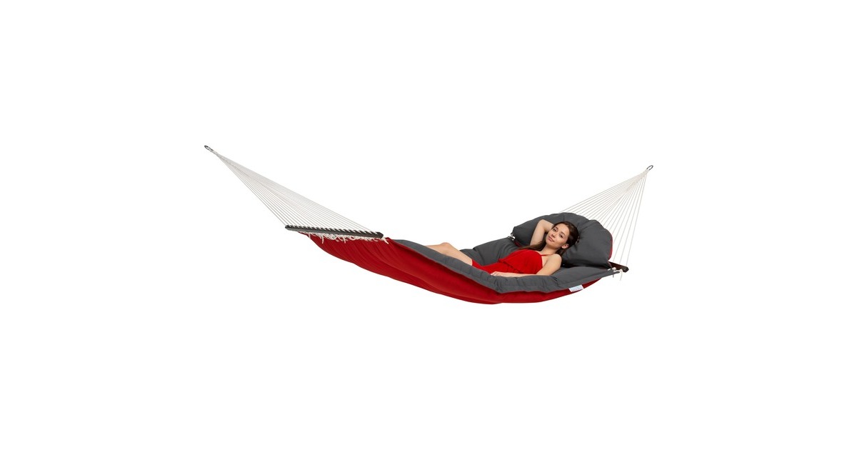 AmazonasFat Hammock Red hangmat   (Rood/grijs)