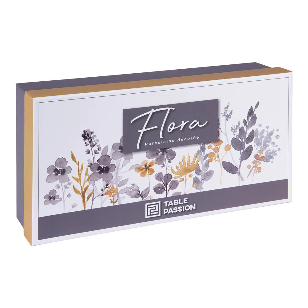 Coffret de 6 tasses Flora 23 cl Table passion