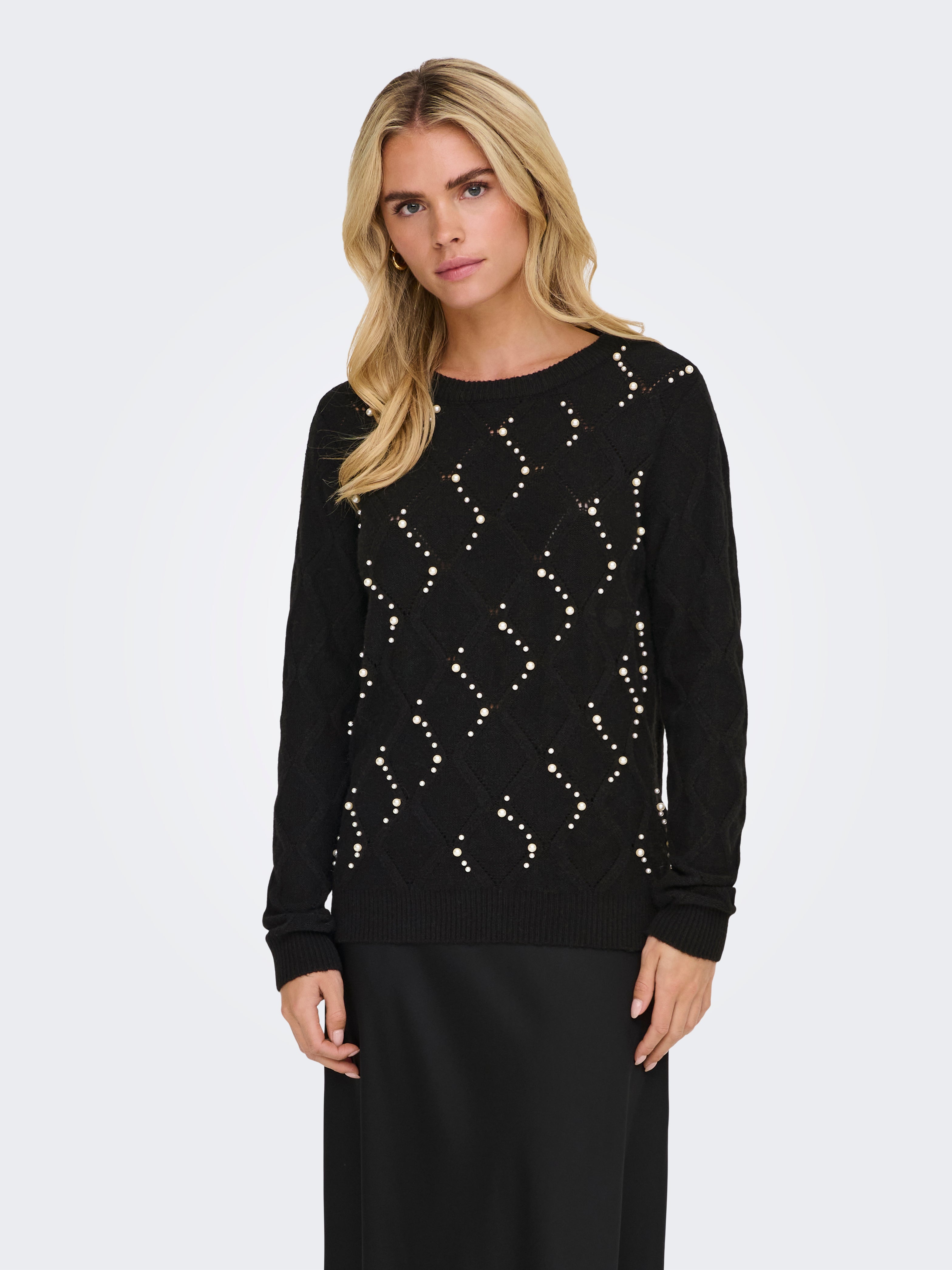 ONLLIANA Strickpullover Black