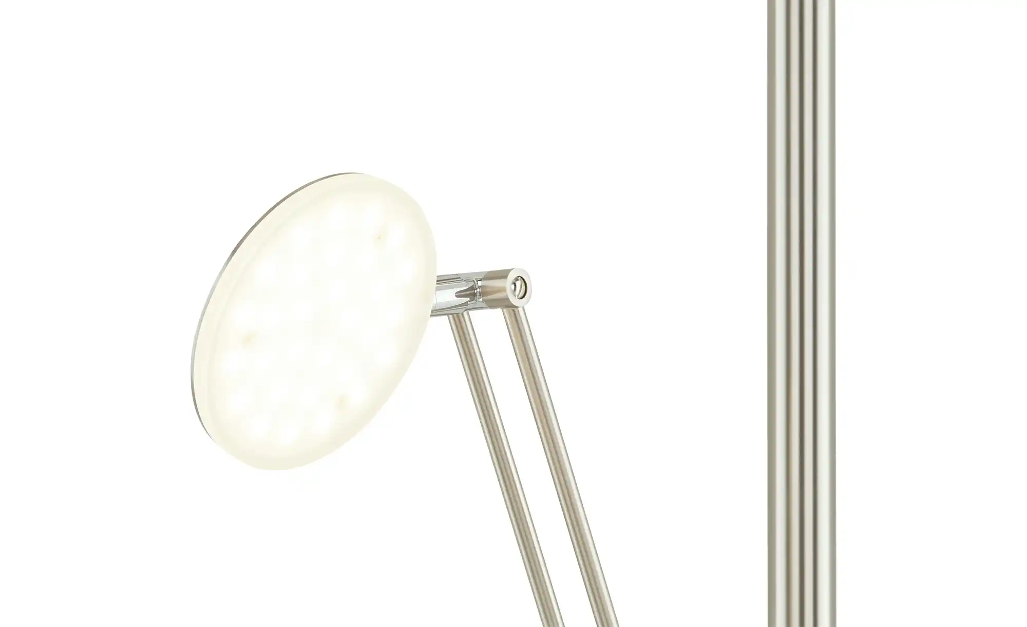 Meisterleuchten LED-Deckenfluter, 3-flammig, Nickel-matt/ chrom