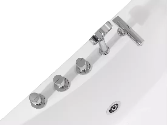 Baignoire balnéo d'angle AGYNESS - 263L - 135*135*57 cm