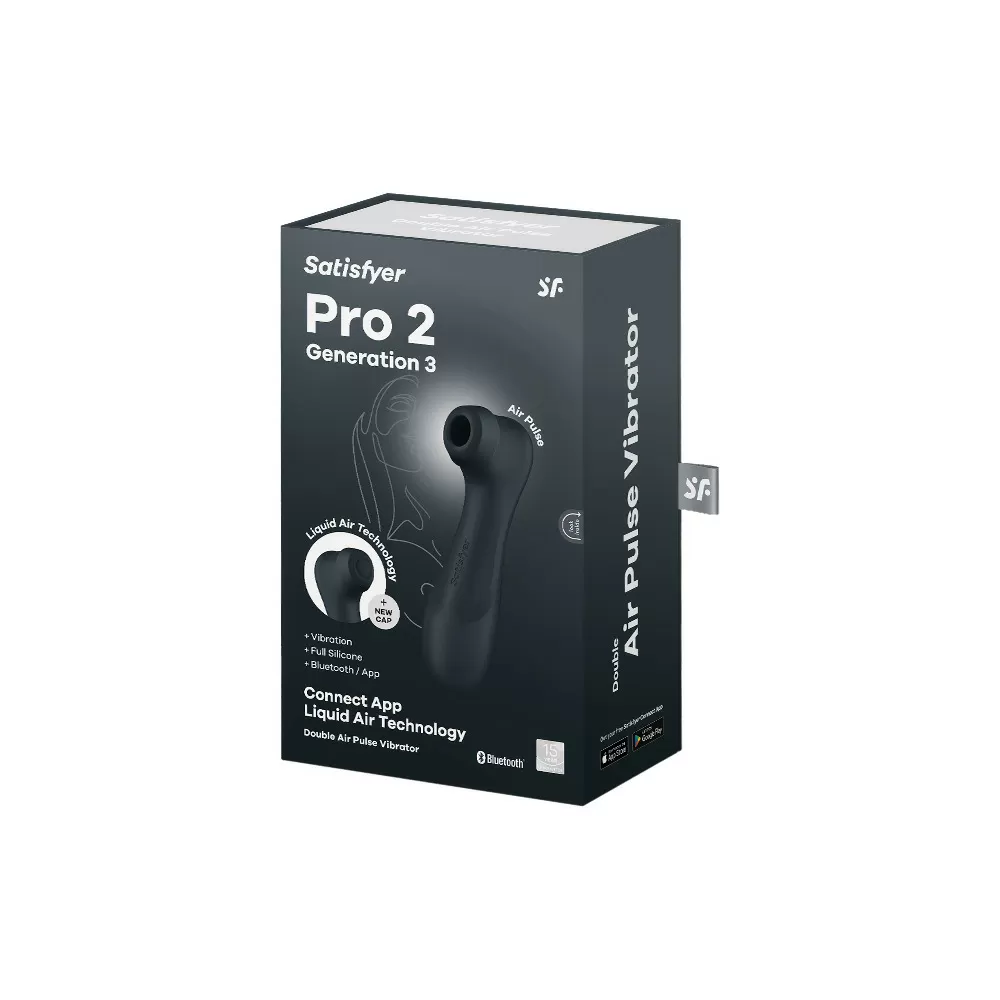 Satisfyer Pro 2 Gen 3, Liquid Air Klitoris Stimulator m. App - Sort