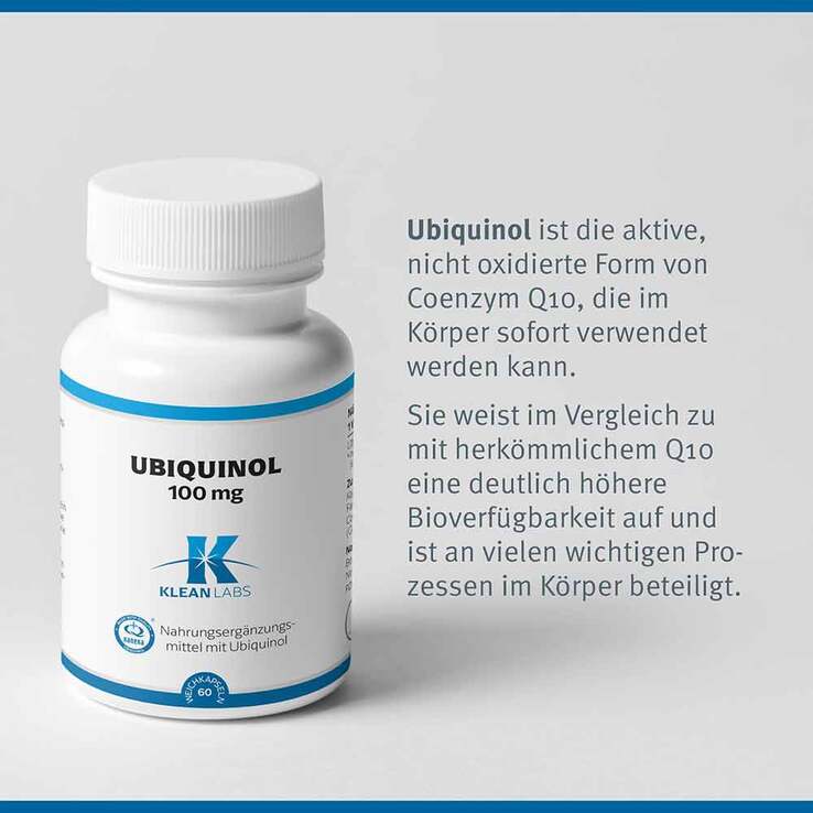 Ubiquinol Coenzym Q10 reduziert 100 mg Kapseln, 60 St