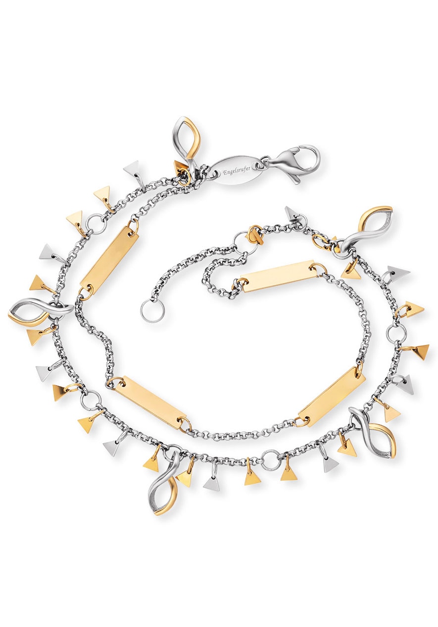 Engelsrufer Fusskette »BOHO Triangle Bicolor«