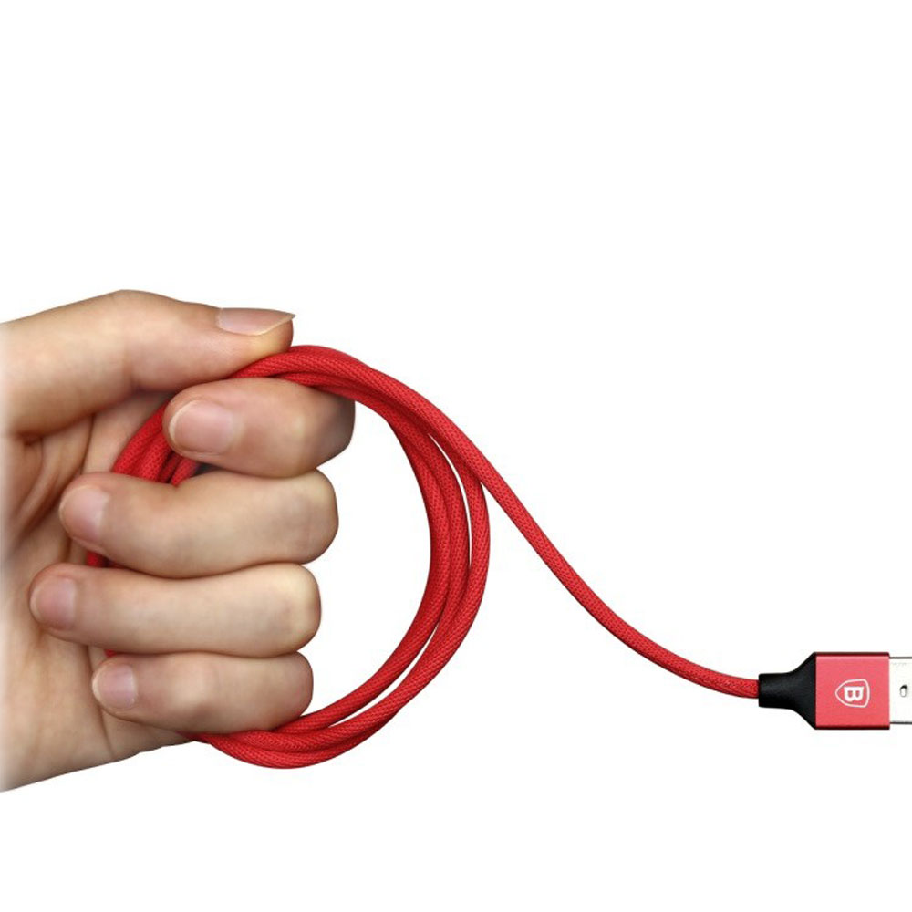 (1.2m) Yiven Lightning USB Ladekabel Datenkabel - Rot