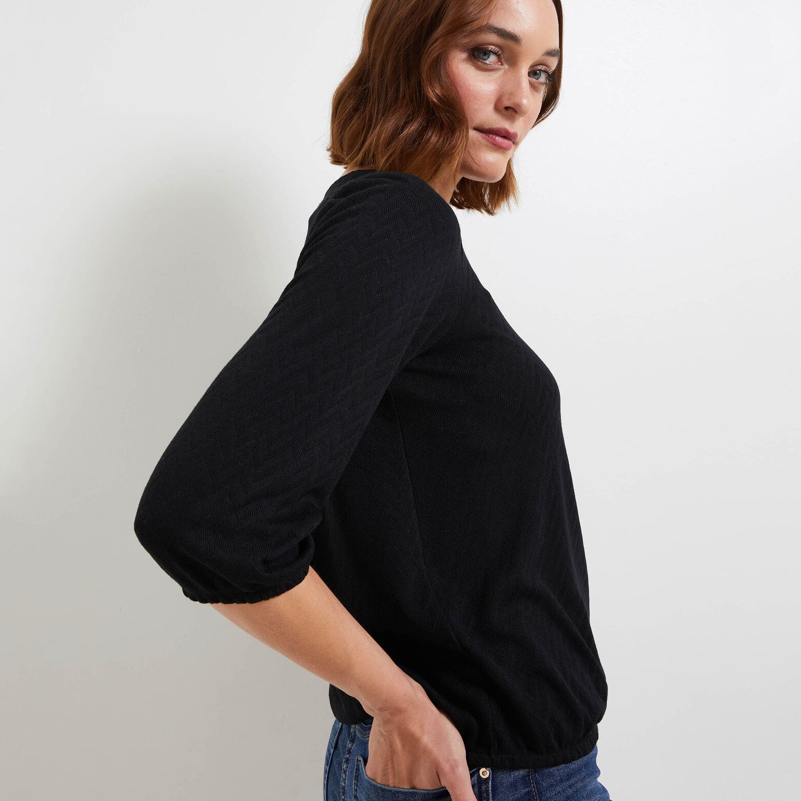 Tshirt maille ajourée femme