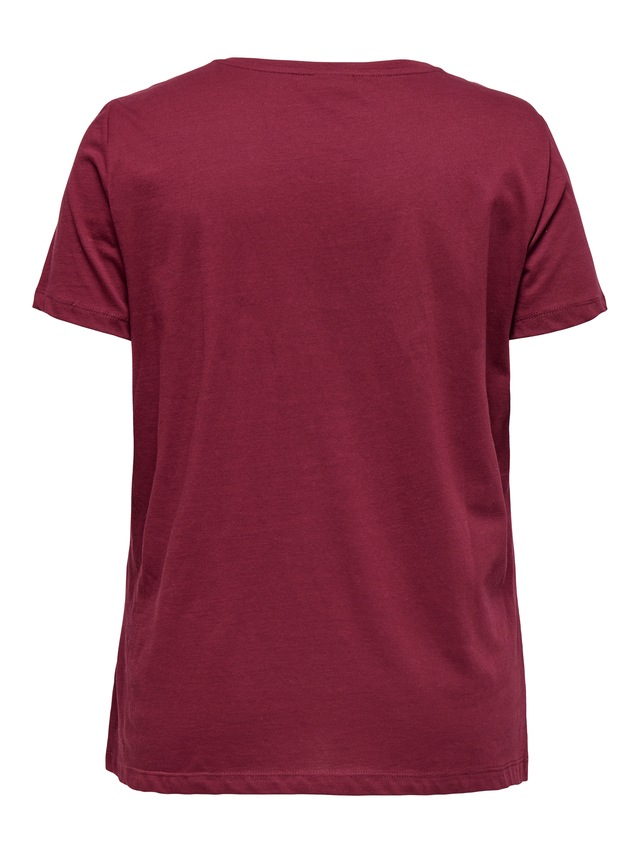 ONLY CARMAKOMA Kurzarmshirt »CARLYDIA LIFE SS V-NECK REG TEE JRS«