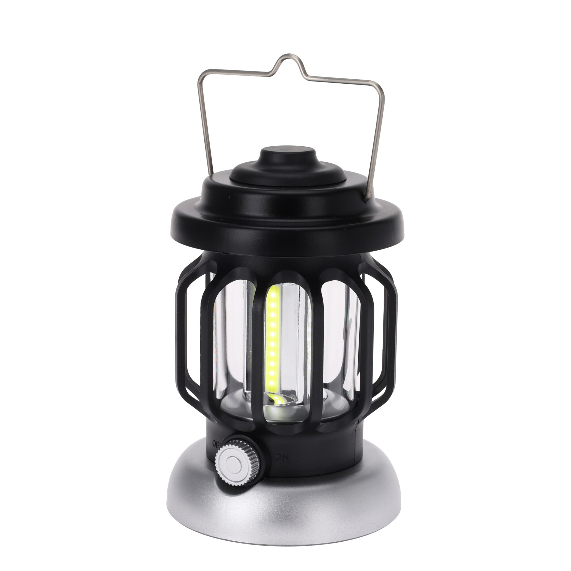 Campinglampe COB 10 x 16 cm schwarz