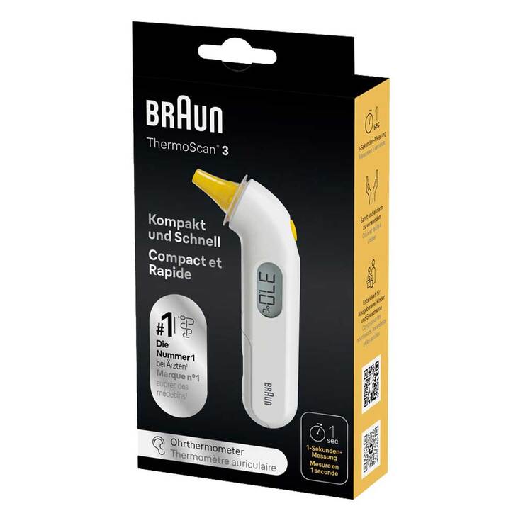 Braun Thermoscan 3 IRT 3030 Ohrthermometer, 1 St