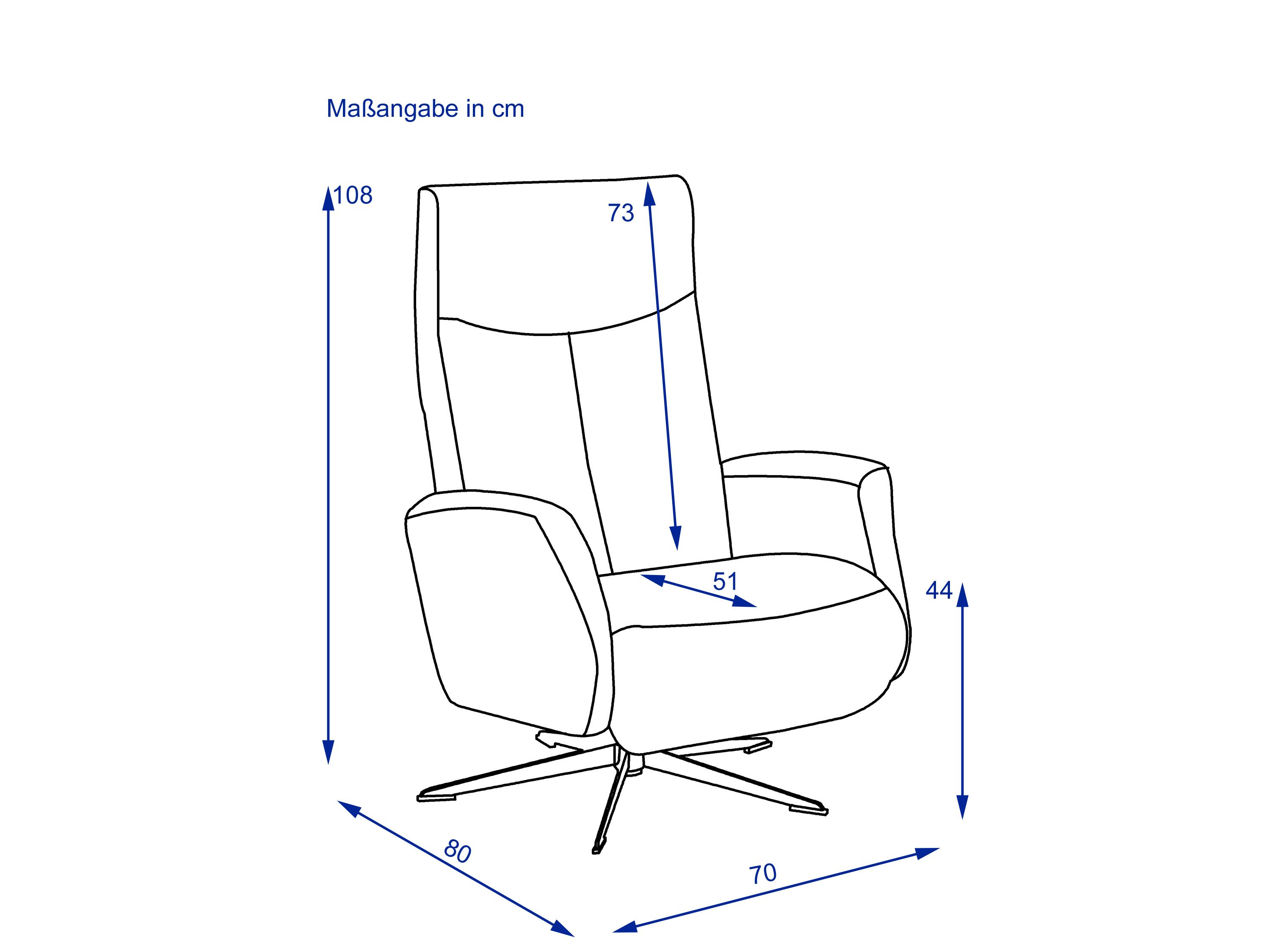 Relaxsessel 8026 Taurus 3160 ice blue