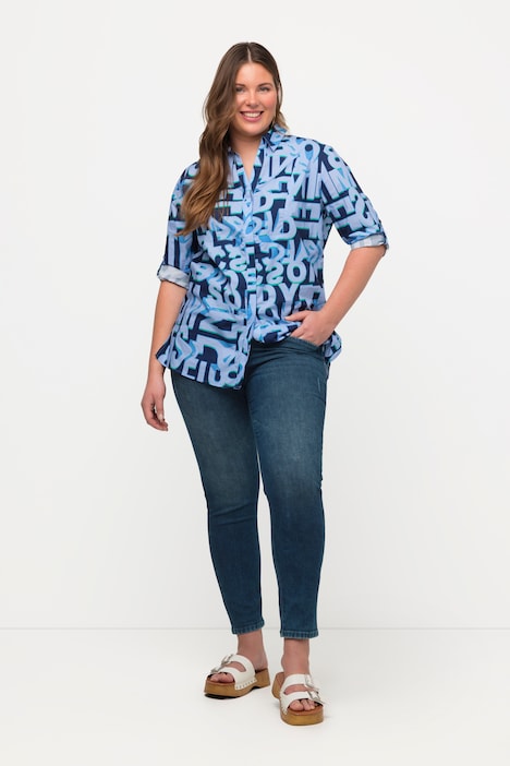 Jeans Sarah, schmales Bein, Elastikbund, 5-Pocket-Form