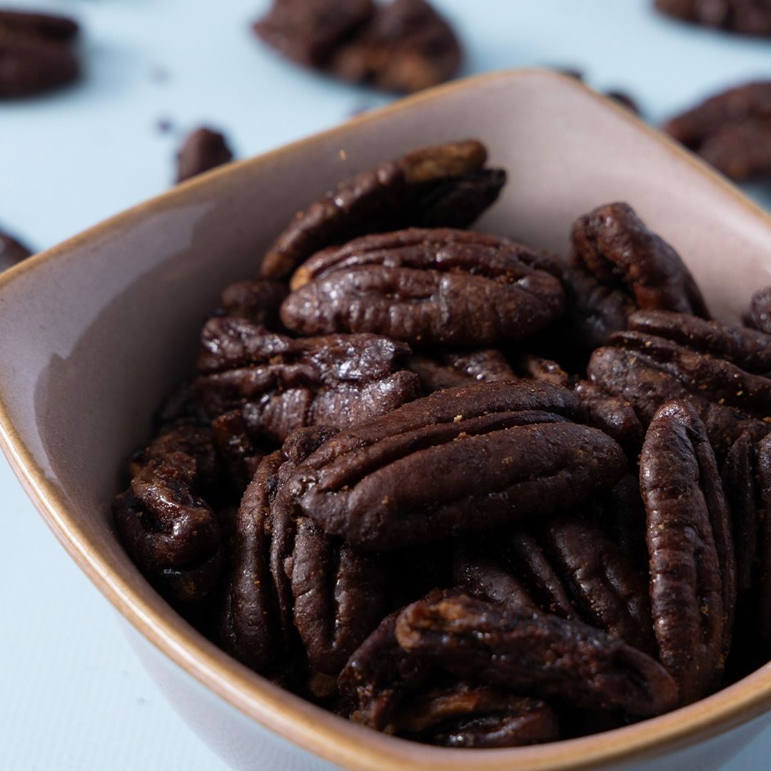 Pecannoten gesuikerd