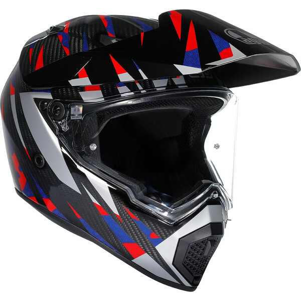 AGV - Casque AX9 Steppa Carbone / Rouge / Bleu
