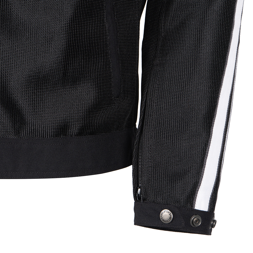 Helstons - Blouson Pace Air Noir / Blanc / Gris