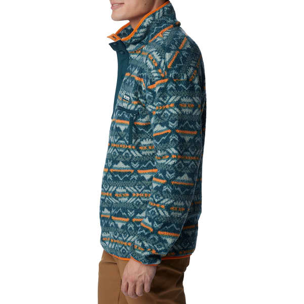 Sweat polaire COLUMBIA M HELVETIA 1/2 SNAP FLEECE NIGHT WAVE CHECKERED/PEAKS MULTI/NIGHT WAVE/BRIGHT ORANGE